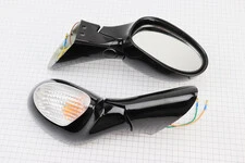 УЦІНКА Viper - F50 Дзеркало лів., прав. к-кт ЧОРНІ (тріщина, див. фото)