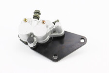 Гальмівний супорт задньої системи (двопоршневий)+колодки ТИП №2, сріблястий