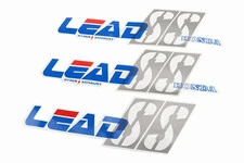 Наклейки набір 3шт "HONDA LEAD "SS" (35х10см), синій