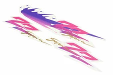 Наклейки на планшеті "ZZ Sepia" фіолетові набір 3шт 36х7, 0654