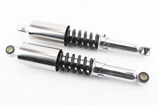 Амортизатор задній JH/CB/CG - 340мм*d58мм (втулка 12мм / втулка 10мм) зі склянкою регул., чорний к-кт 2шт