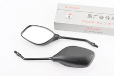 Дзеркала к-кт "Lux краплі" чорні м10 "довга ніжка" (ССС - знак якості)