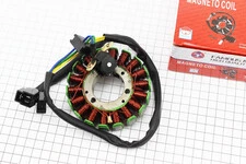 Статор магнето (генератора) Suzuki GN125 (18 котушок роз'єм "мама / тато 2 + 3")