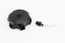 Кришка бака паливного "метал" + сапун, 110/125/140/150/160cc, чорна