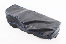 Чохол сидіння 6V  чорний з синім кантом