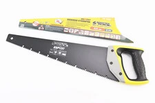 Ножовка по дереву 450мм, 9TPI MAX CUT, закаленный зуб, 3D заточка, тефлоновое покрытие, BLACK ALLIGATOR 14-2445