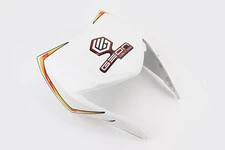 X-Road Light 200-250 пластик - обтічник фари, БІЛИЙ з помаранчевим малюнком, тип 2