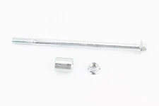 Вісь переднього колеса d10mm; L185mm + втулка, гайка, тип 2