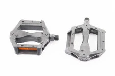 Педалі MTB 9/16" (100x90x20mm) пластикові, чорні (без підшипників)