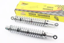Амортизатор задній 345mm * d50mm (втулка 12mm / втулка 10mm) регулир., хром к-кт 2шт