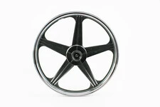 Диск колісний передній литий "під диск" 18Х1,6 ZS-200, сірий/бірюзовий (вісь 12мм)