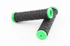 Ручки керма 122мм, чорно-зелені FL-424