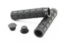 Ручки керма 130мм з затискачем Lock-On, чорні TPE-077