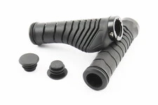 Ручки керма 130мм з затискачем Lock-On, ергономічні, чорні TPR-073