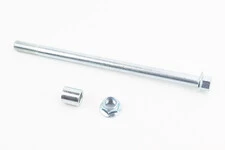 Вісь колеса переднього (під алюм. диск) d12mm; L210mm + втулка, гайка