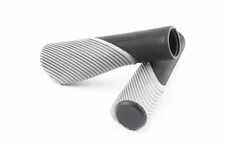 Ручки керма 135мм, ергономічні, чорно-сірі CR-G303