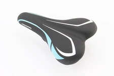 Сидіння MTB 240x140мм, чорно-синьо-біле BSK-901-В