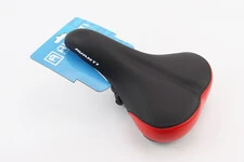 Сидіння MTB 255x180мм, чорно-червоне AVY-6753