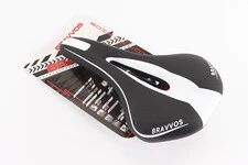 Сидіння MTB 270x140мм, чорно-біле YF-1018