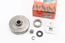 Тарілка зчеплення + зірка 3/8-7 Husqvarna-365/371/372, JONSERED-CS2165/2171/2172 + підшипник + мастило + шайби