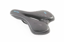 Сиденье MTB 270x160мм, чёрно-бело-синее "GEL"