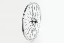Колесо 26" переднє V-brake, обід "крапля" алюмінієвий, втулка 14Gx36H, сіре кріпл. гайка, "GRAVITY"