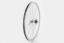 Колесо 28" заднє, обід "крапля" алюмінієвий, втулка ХВЗ черв'якова 14Gх36H, крепл. гайка, сіре
