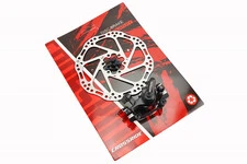 Гальмо Disk-brake переднє (F160/R140мм)+диск 160мм, кріпл. 6 болтів, чорне DSC310