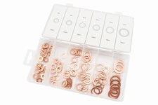 Набір мідних шайб (6х14х1, 8х14х1, 10х16х1, 12х18х1, 14х20х1, 16х24х1) 6 видів, 110шт