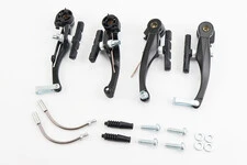 Гальмо V-brake 110мм (2 колеса), алюмінієве, чорне