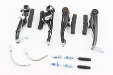 Гальмо V-brake 110мм (2 колеса), алюмінієве, чорне LV12DG