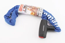 Замок протиугінний ланцюговий 900х8мм під ключ, синій