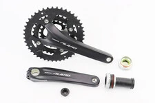 Шатуни "Hollowtech II" 175мм, 44.32.22T MTB+каретка SM-BB52, інтегрована вісь 24мм, алюмінієві, чорні ALIVIO FC-M4060