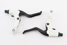 Гальмівні ручки, алюмінієві, біло-чорні BL-228