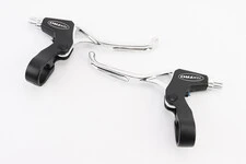 Гальмівні ручки, алюмінієві, чорно-сірі TS384A