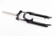 Вилка 24" амортизаційна, без різьби 1-1/8" (28,6мм), шток 260мм, з ходом 70мм, V/Disk-brake, Lockout, чорна LJ-536M