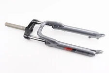 Вилка 26 "амортизаційна, без різьби 1-1/8" (28,6мм), шток 170мм, з ходом 60мм, Disk-brake, сіра LJ-641