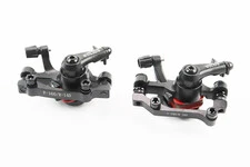 Гальмівні супорти передні (F160/R140мм)+задні (F180/R160мм), чорні BOLI