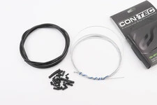 Трос - комплект переключения универсальный "ПОЛНЫЙ" (рубашка 4мм х 2,7м, троса Galvanize 2000/2300мм, колпачки, концевики,