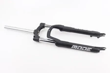 Вилка 26" амортизаційна, без різьби 1-1/8" (28,6мм), шток 255мм, з ходом 100мм, Disk-brake, пружинно-оливна, Lockout, чорна N780