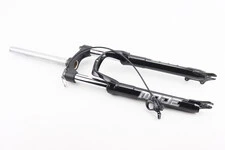 Вилка 26" амортизаційна, без різьби 1-1/8" (28,6мм), шток 255мм, з ходом 100мм, Disk-brake, пружинно-оливна, виносний Lockout,