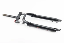 Вилка 27,5" амортизаційна, без різьби 1-1/8" (28,6мм), шток 200мм, з ходом 80мм, Disk-brake, M Lockout, чорна FRK-27