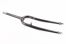 Вилка 28" з різьбою 1" (28,6мм), шток 240мм, V-brake, чорна