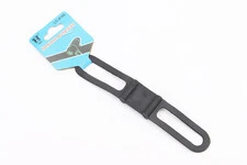 Кріплення ліхтаря на кермо велосипеда 22х140мм, силіконове, чорне