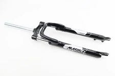 Вилка 29" амортизаційна, без різьби 1-1/8" (28,6мм), шток 255мм, з ходом 75мм, Disk-brake, Preload, чорна CH-386