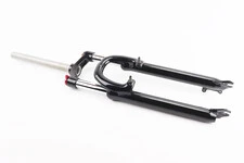 Вилка 29" амортизационная, без резьбы 1-1/8" (28,6мм), шток 260мм, с ходом 75мм, V/Disk-brake, M Lockout, чёрная LJ-536