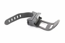 Кріплення ліхтаря на кермо велосипеда, регульоване, пластмасово-гумове, чорне