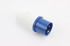 Вилка однофазна силова 16A, 250V