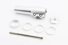 Подовжувач штока вилки 1 1/8” (28.6 мм)х115мм, алюмінієвий, сірий