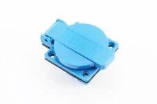 Розетка з кришкою 16A, 250V 2-3,5 кВт, синя
